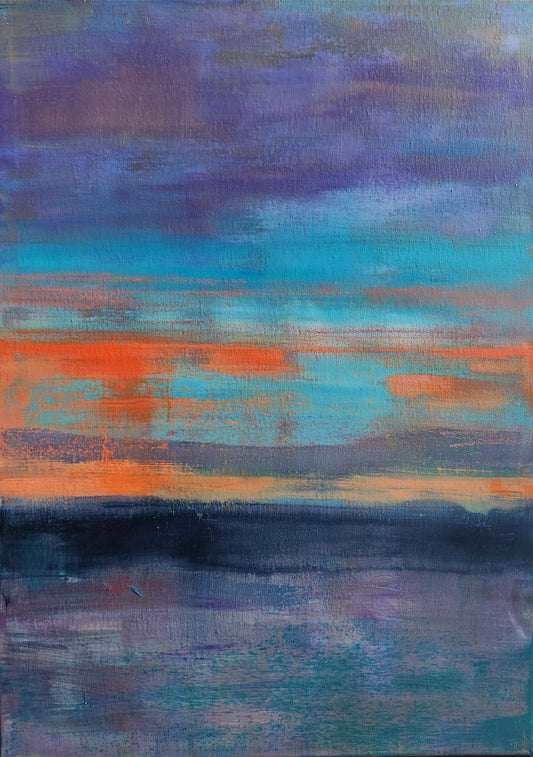 "Sunset splashes"